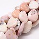 Teardrop Natural Pink Opal Beads Strands G-K071-01D-1