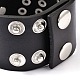 Punk rock aigle avec des bracelets de cordon crâne en cuir rivet BJEW-D351-04-3