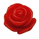 Red Tone Flower Resin Cabochons X-CRES-Q001-26-1