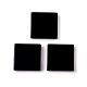 天然石黒瑪瑙カボション  正方形  20x20x2mm G-O176-03A-1