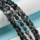 Natural Snowflake Obsidian Beads Strands G-M420-H11-03-2