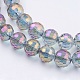 Chapelets de perles en verre électroplaqué EGLA-R041-10mm-M-3