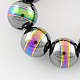 Chapelets de perles en hématite synthétique sans magnétiques G-Q926-10mm-04-2