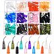 BENECREAT 120Pcs 12 Colors Blunt Tip Dispensing Needle with Luer Lock Synthetical Dispensing Needle for Refilling E-Liquid Inks and Craft Glue TOOL-BC0001-22-1
