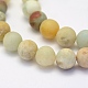 Brins de perles d'amazonite de fleurs naturelles G-G697-F05-4mm-3