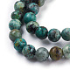 Brins de perles turquoises africaines naturelles (jaspe) TURQ-G037-8mm-3