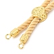 Twisted Nylon Cord Silder Bracelets DIY-B066-03G-18-2