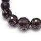Faceted Round Gemstone Graduated Beaded Necklaces NJEW-I066-03-N-2