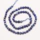 Chapelets de perles en lapis-lazuli naturel G-E359-12-6mm-3