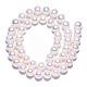 Fili di perle di perle d'acqua dolce coltivate naturali PEAR-N016-08A-4