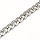 304 Stainless Steel Curb Chain/Twisted Chain Necklaces STAS-A028-N127P-2