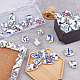 SUPERFINDINGS 250g Broken Ceramic Porcelain Tiles Irregular Ceramic China Tiles with Floral Pattern Porcelain Cabochons for Mosaic Craft DIY Arts Home Decoration PORC-FH0001-02-4