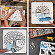 PET Hollow Out Drawing Painting Stencils DIY-WH0391-0511-4