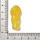 天然黄色瑪瑙彫刻ペンダント  仏のチャーム  35.5x16x8mm  穴：1mm G-K349-04B-3