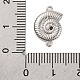 Gestellplattierung Messing Muschelform Verbindungsstück Charms&nbsp;KK-Z070-14P-3