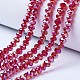 Chapelets de perles en verre électroplaqué EGLA-A034-T4mm-B07-1