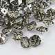 2-Hoyo botones de octágono de acrílico Diamante de imitación de Taiwán BUTT-F016-25mm-19-1