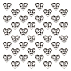 DICOSMETIC 100Pcs Heart Spacer Beads Tibetan Style Alloy Heart with Butterfly Beads Antique Silver European Beads Alloy Loose Beads for Bracelet Necklace Jewelry Making FIND-DC0004-21-1