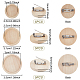 OLYCRAFT 15Pcs Flat Round Wooden Brooch Pin Trays Brooch Clasps Pin Disk Base Cabochon Frame Setting Tray 3 Size Brooch Cabochon Bezel Settings for DIY Jewelry Craft Making(Tray Size 20/25/30mm) FIND-OC0001-79-2
