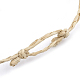 Плетеные браслеты из рафии ручной работы AJEW-S072-39B-5
