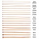 Carbonize Bamboo Knitting Needles Set TOOL-WH0016-16-2