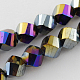 Electroplate Glass Beads Strands EGLA-R031-10mm-22-1
