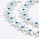 Perlas de concha de nácar de concha blanca natural SSHEL-L017-008-2