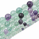 Natürlichen Fluorit Perlen Stränge G-S333-12mm-006-2