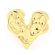 Brass Heart Open Cuff Rings RJEW-Q781-13G-2