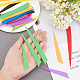 SUPERFINDINGS 63 Pairs 27 Colors Plastic Arrow Fletching Feathers FIND-FH0002-94-2