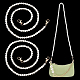 Pandahall elite 2 pz cinturini per borsa con perline in resina imitazione perla FIND-PH0008-23C-1