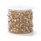 Natural  Square Beaded Chains AJEW-J035-02G-06-3