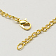 Vintage Iron Twisted Chain Necklace Making for Pocket Watches Design CH-R062-G-2