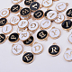 SUNNYCLUE 1 Box 52Pcs Alphabet Letter Charms Alloy Enamel Sequins 26 Letter A-Z Charms Pendant for DIY Jewelry Making Necklace Bracelet Earring DIY Jewelry Accessories Charm PALLOY-SC0002-27A-4