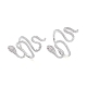 Micro cuivres ouvrent zircone cubique anneaux de manchette RJEW-P015-08-2