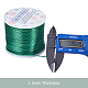 BENECREAT 15 Gauge (1.5mm) Aluminum Wire 220FT (68m) Anodized Jewelry Craft Making Beading Floral Colored Aluminum Craft Wire - Green AW-BC0001-1.5mm-10-4