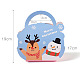 Bolsas de regalo de papel navideñas con renos y muñecos de nieve. CON-F008-03-6