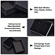 Pandahall 12 個クラフト綿充填厚紙紙ジュエリーセットボックス  リングのために  ネックレス  内部のスポンジ  長方形  ブラック  9x7x3cm  インナーサイズ：8.5x6.4x1.7センチメートル CBOX-TA0001-05-4