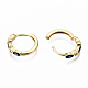 Brass Micro Pave Cubic Zirconia Huggie Hoop Earrings X-EJEW-T014-09G-01-NF-3