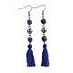 (Jewelry Parties Factory Sale)Cotton Thread Tassels Dangle Earrings EJEW-JE02974-02-2