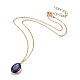 Natural Lapis Lazuli Pendant Jewelry Sets SJEW-JS01130-03-4
