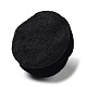 ベルベット布生地カボション  花バラ  ブラック  23~24x16mm FIND-K014-01D-2