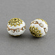 Round Handmade Indonesia Beads IPDL-R423-03-1