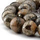 Chapelets de perles de pyrite naturelle  G-G839-01-10mm-3