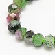 Dyed Natural Ruby in Zoisite Rondelle Bead Strands G-N0082-F3x2mm-04-2