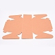 折りたたみ式クラフト紙箱  ギフト用梱包箱  ベーカリーケーキカップケーキボックスコンテナ  長方形  バリーウッド  16.2x9x15cm CON-WH0073-36B-1
