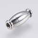 304 Stainless Steel Magnetic Clasps with Glue-in Ends STAS-F139-080P-2