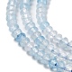 Natural Aquamarine Beads Strands G-J400-B01-01-4