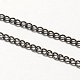 Fabricación de collar de cadena trenzada de hierro vintage para diseño de relojes de bolsillo CH-R062-B-3