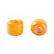 ガラスシードビーズ  不透明な色の光沢の  ラウンド  ダークオレンジ  4mm  穴：1.5mm  約4500個/ポンド SEED-A012-4mm-130-5